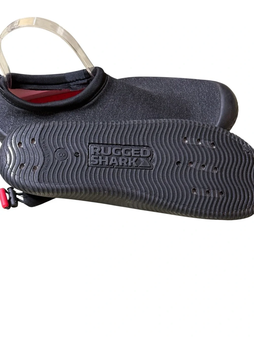 Rugged Shark Mens Riptide Water Shoes Watermocs Traction Soles Comfort Size 8